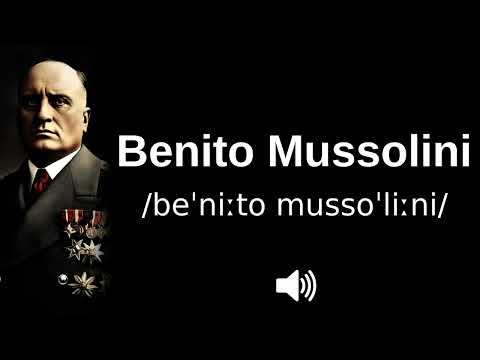 🇮🇹 How to pronounce Benito Mussolini (CORRECTLY!)