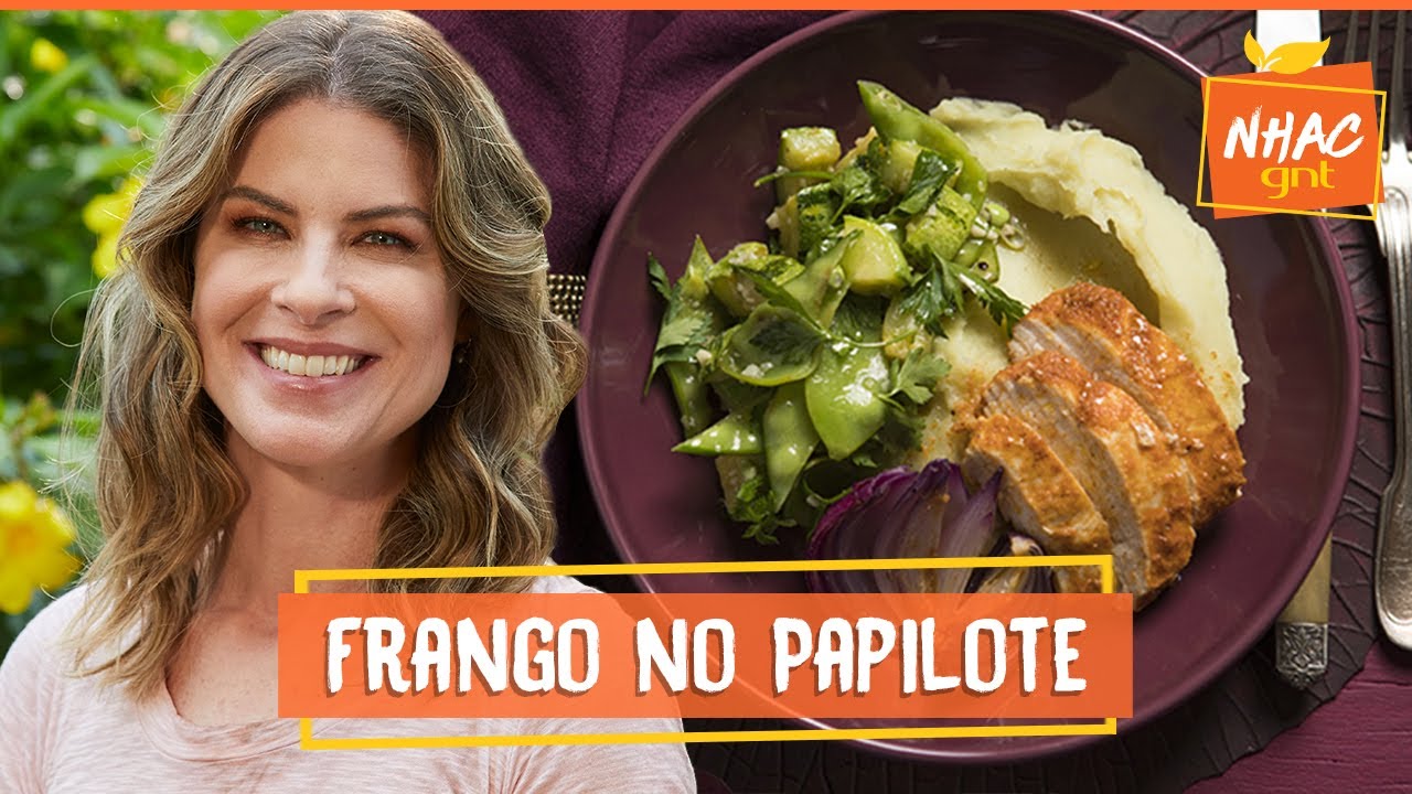 Papilote de frango com purê de batata-doce e refogado de legumes | Rita Lobo | Cozinha Prática
