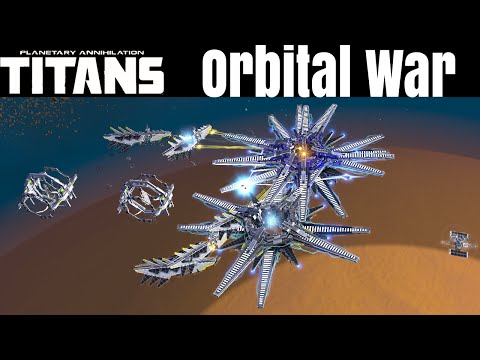 Planetary Annihilation Titans - Orbital War - Multiplayer Gameplay 2v2v2v2v2 Team Games
