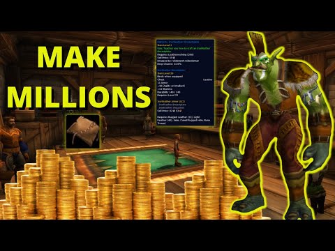 Making MILLIONS With Leatherworking: Ironfeather Brreastplate #shorts #worldofwarcraft #goldmaking