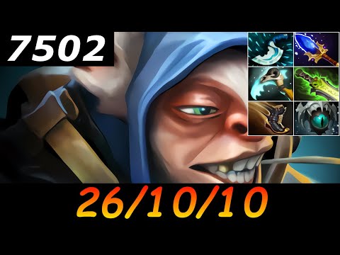 Dota 2 Meepo 7502 MMR 26/10/10 (Kills/Deaths/Assists) Ranked Full Gameplay