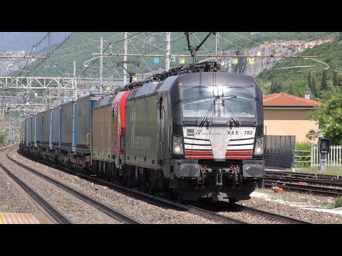 4K - 2021-05-08 Brennero Transiti di primavera 2/6 - Stazione di Domegliara