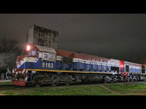 [4K] Mega-tren vacio de NCA con destino a General Deheza pasando por Marcos Juárez!!!!!!