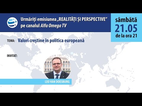 RECOMANDARE: RSP - Valori crestine in politica europeana - sambata, 21 mai 2016, ora 21 la AOTV