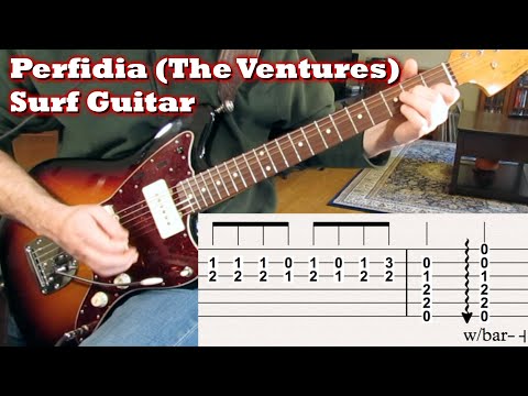 Surf Guitar: Perfidia by the Ventures (tabs!)