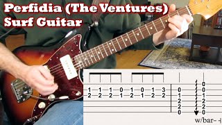 Surf Guitar: Perfidia by the Ventures (tabs!)
