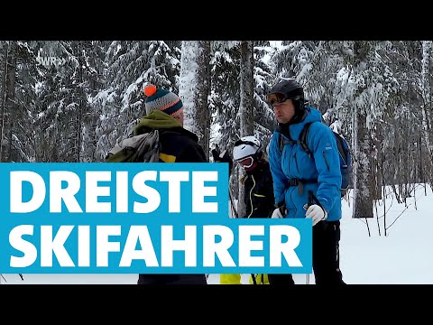 Strafzettel für Falsch(Ski)fahrer - Skigebiet Feldberg
