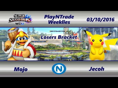 PnT 03/10/16 - Mojo (Dedede) vs. Jecoh (Pikachu) - Losers - SSB4