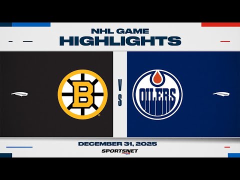 NHL Highlights | Bruins vs. Oilers - December 31, 2025