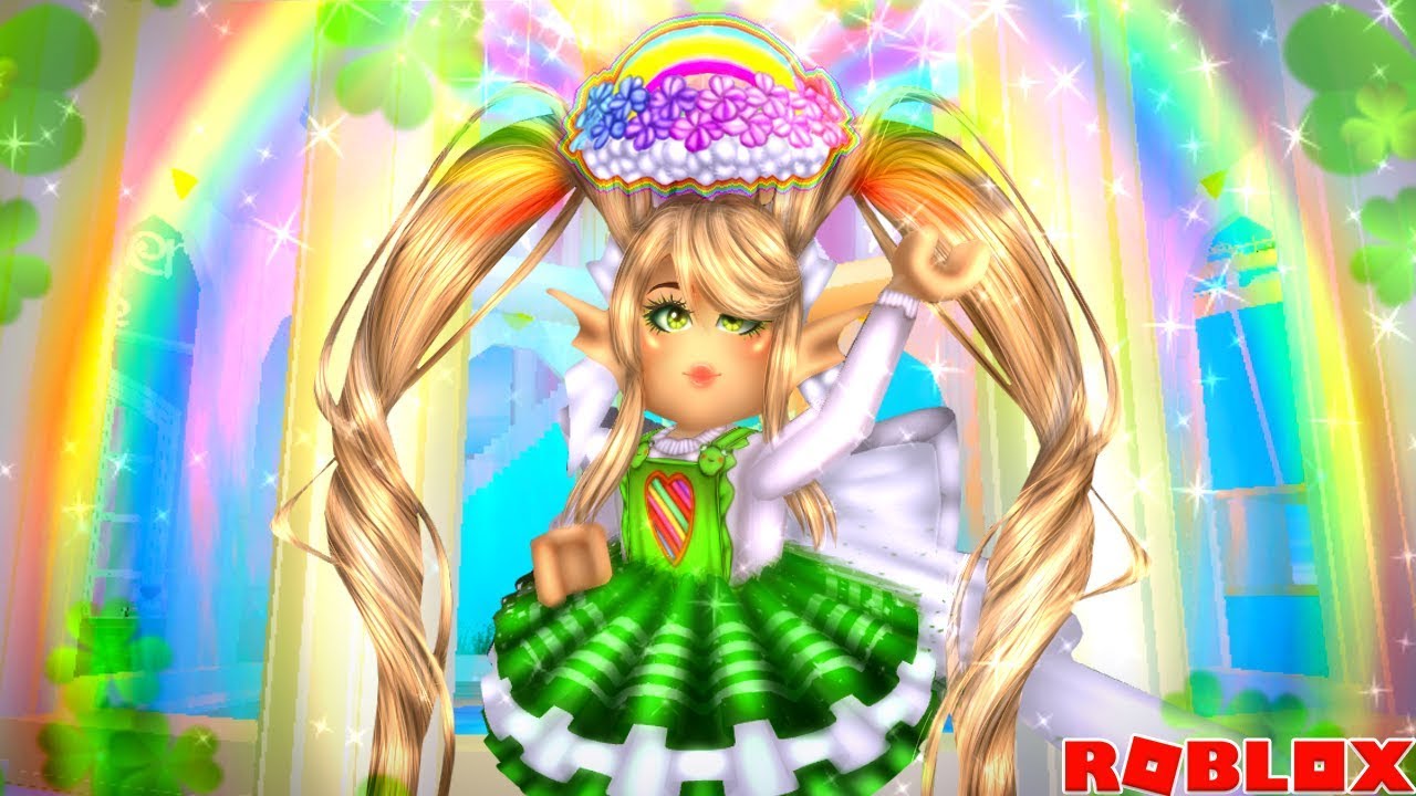 She Won The Brand New St Patricks Day Halo On Camera How To Get Your Own Items In Royale High Vtomb - roblox halo roleplay online