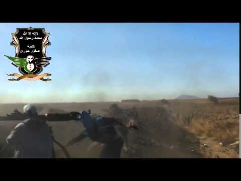 استهداف مقرات النظام في سرية خميسة في ريف القنيطرة بمدفع اس بي جي9 من قبل كتيبة صقور حوران