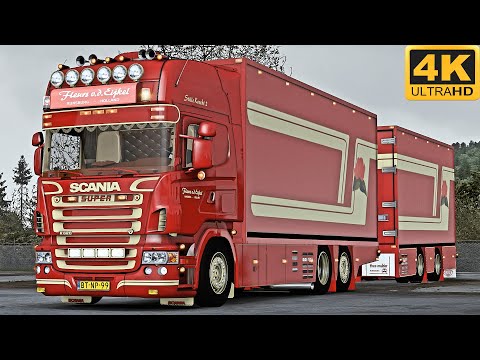 4K | ETS2 1.45 | Pomezania | Scania R620 V8 | Grobelno 🇵🇱 󠁧󠁢󠁳󠁣 - Biała Góra 🇵🇱