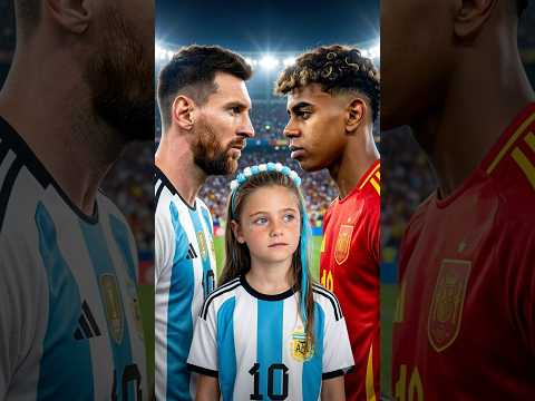 MESSI 🆚 LAMINE ¿A quién preferís vos? 😱 #parati