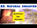4th Std - EVS 1 - Chapter 23 Natural disaster questions answers exercise in hindi- Maharashtra board