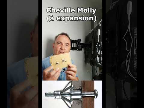 Mounting a TV on the wall with a TV wall bracket on placo ⚠️ Swivel TV bracket: 55-inch TVs max