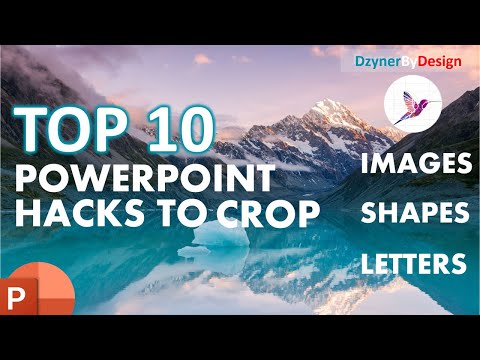 10 PowerPoint Hacks for INSTANT Cropping Images Shapes & Letters. How to add text in PowerPoint pic.