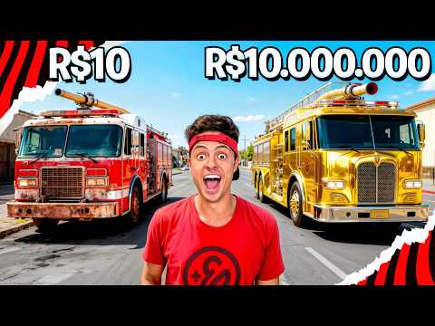24 HOURS IN A FIRE TRUCK R$10,000,000!