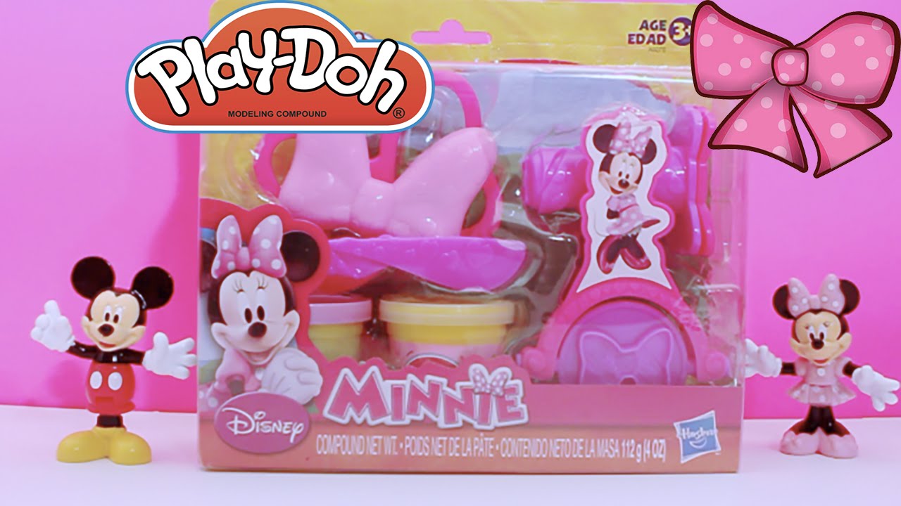 Play Doh Minnie Mouse Bowtique Set | Make Bows Bow-Tique | Disney Play Dough Episode