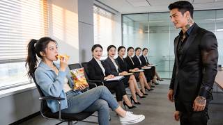 100 top university beauties apply for CEO assistant, but he falls for the rural girl eating chips