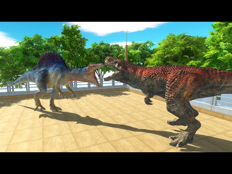 BOXING KING T-REX VS ALL DINOSAUR - Animal Revolt Battle Simulator