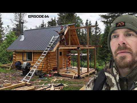 Screened Porch Addition, Forest Gym Site Prep |EP64| Log Cabin Build on Off-Grid Homestead
