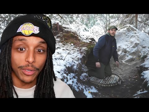 Agent Reacts to Building a Warm and Cozy Dugout for Survival