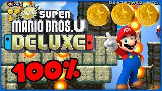 S-6 Fire Bar Cliffs ❤️ New Super Mario Bros. U Deluxe ❤️ 100% All Star Coins