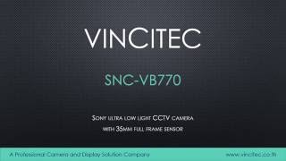 SNC VB770 capture person in low light condition