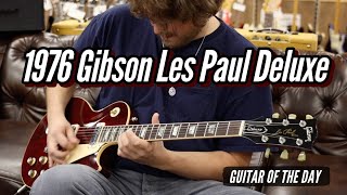 Video thumbnail for 1976 Gibson Les Paul Deluxe Burgundy | Guitar of the Day by Normans Rare Guitars