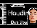 Houdini - Dua Lipa - Piano Karaoke Instrumental