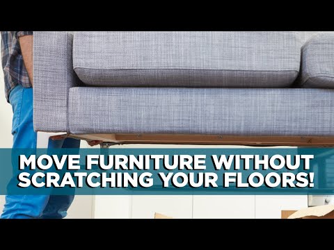 Part of a video titled How To Move Furniture Without Scratching The Floor - YouTube