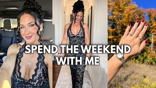 FALL VLOG 🍂 new skims, meshki haul, healthy grocery finds, fall wedding & cozy high protein recipes