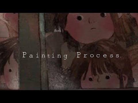 Painting Process:수채화 일러스트/Watercolor illustration/イラスト "What do you think" by jiyeon