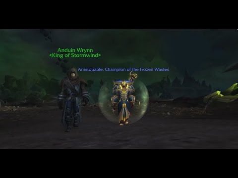 Anduin Wrynn  Cinematic Alliance Only Quest. Legion 7.2 Patch World of Warcraft.
