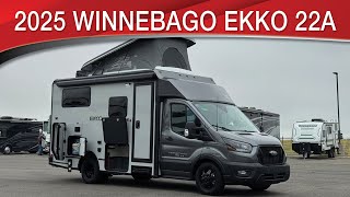A preview image of the linked video showcasing 2025 Winnebago EKKO 22A