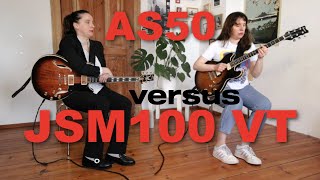 Video thumbnail for Ibanez AS 50 1980 versus Ibanez JSM 100 2021 by Tina Jäckel