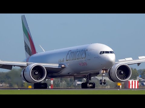 (4K) Plane spotting at Amsterdam Schiphol - Sunny spotter day on the Polderbaan