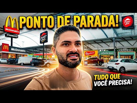 Parada em ROSEIRA/SP: O Posto na DUTRA Que Parecem Um Shopping!