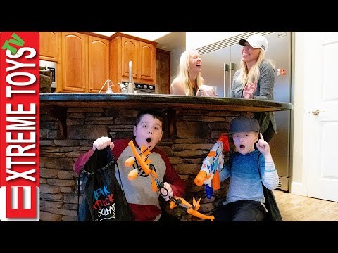 Sneak Attack Squad Capture The Bag! Hide and Seek Vs The Babysitters!