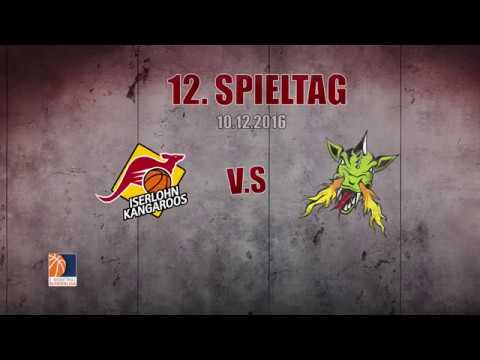 12. Spieltag | 10.12.2016 | Iserlohn Kangaroos - Artland Dragons