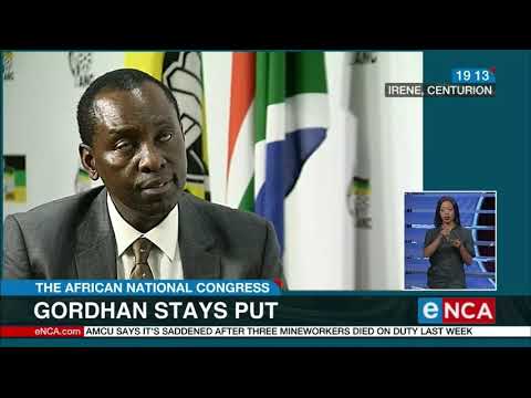 Pravin Gordhan stays put after ANC NEC meeting