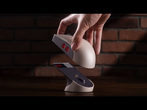 Chuột không dây 8BitDo Retro R8 N, Xbox Edition – Dock sạc, PAW 3395 DPI 26K, Kailh Sword GM X, 4 nút lập trình