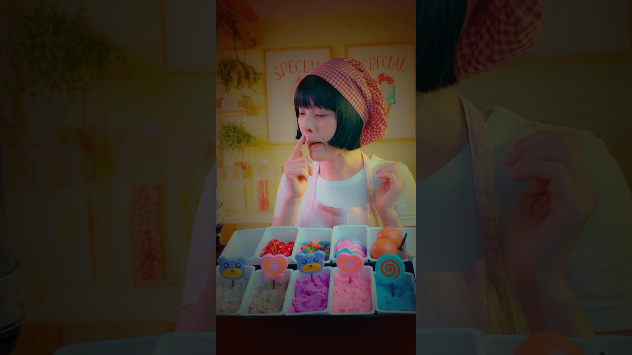 アイスクリーム屋さん🍨Inspired by @euuasmr 💕watch her videos she’s amazing ✨#asmr