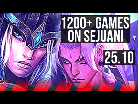 SEJUANI vs YONE (TOP) | Comeback, 1200+ games, Dominating | EUW Master | 25.10