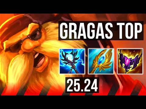 GRAGAS vs URGOT (TOP) | Good KDA: 12/2/7 | NA Grandmaster | 25.24