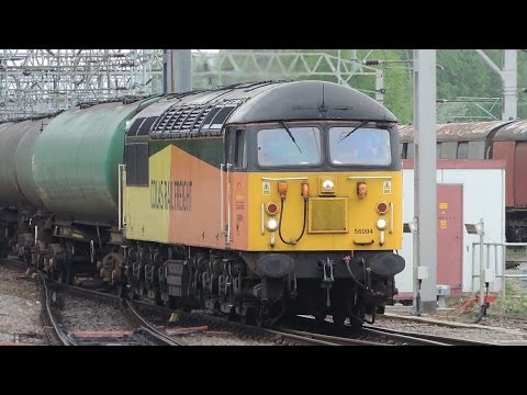 Colas Rail 56094 passing Crewe on 6S96 Sinfin to Grangemouth 1/5/2014
