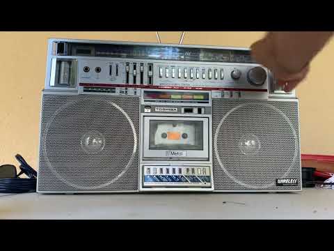 toshiba RT-S931 SILVER Boombox RadioRecorder Cassette Gettho Blaster Bombeat Player Classic image 13