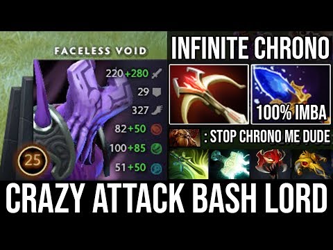 Crazy Attack Bash Lord Aghanim's Scepter Faceless Void Non-Stop Chronosphere Deleted ALL DotA 2