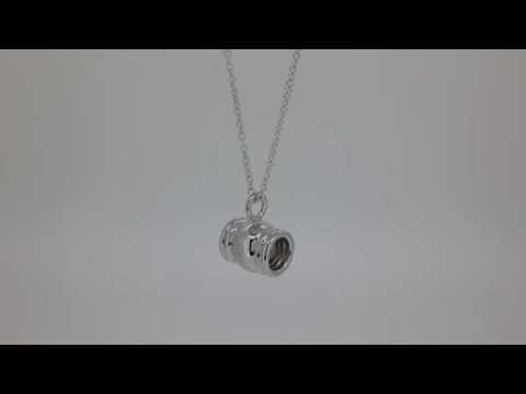 0.12 CARAT DIAMOND PENDANT ROUND CUT 18K WHITE GOLD NEW FASHION DESIGN