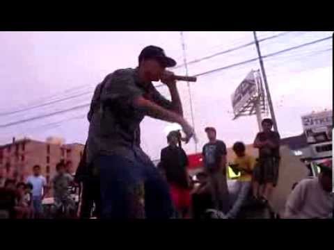 Exclusivo Carlitoz Vs Stick en la rotonda 1ro de febrero 2014 Audiciones